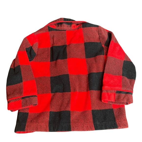 Baby Gap Pajamas 18-24 Months Set PJ Top Bottom Buffalo Plaid 2 pc Flannel Red - Picture 6 of 16